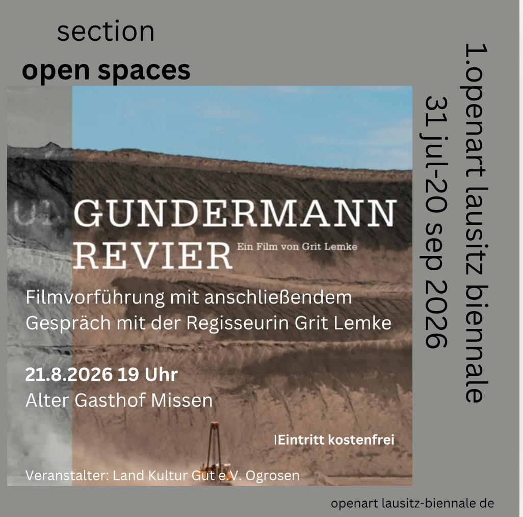 Plakat zur Filmvorführung Gundermann Revier am 21. August 2026